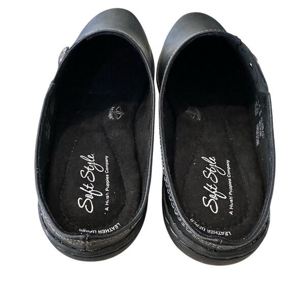Hush puppy Soft Style Women's Jamila Black Slip-On Mules Size 8.5 Casual Flats - Picture 9 of 12